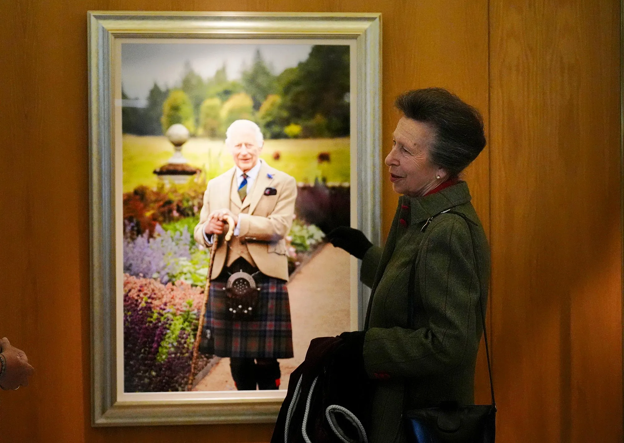 portrait of King Charles III after Princess Anne Princess Royal unveiled the new portrait GettyImages 2237140420