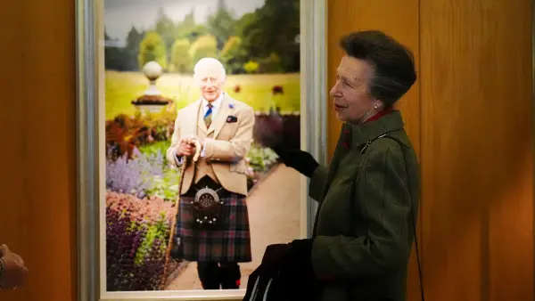 portrait of King Charles III after Princess Anne Princess Royal unveiled the new portrait GettyImages 2237140420