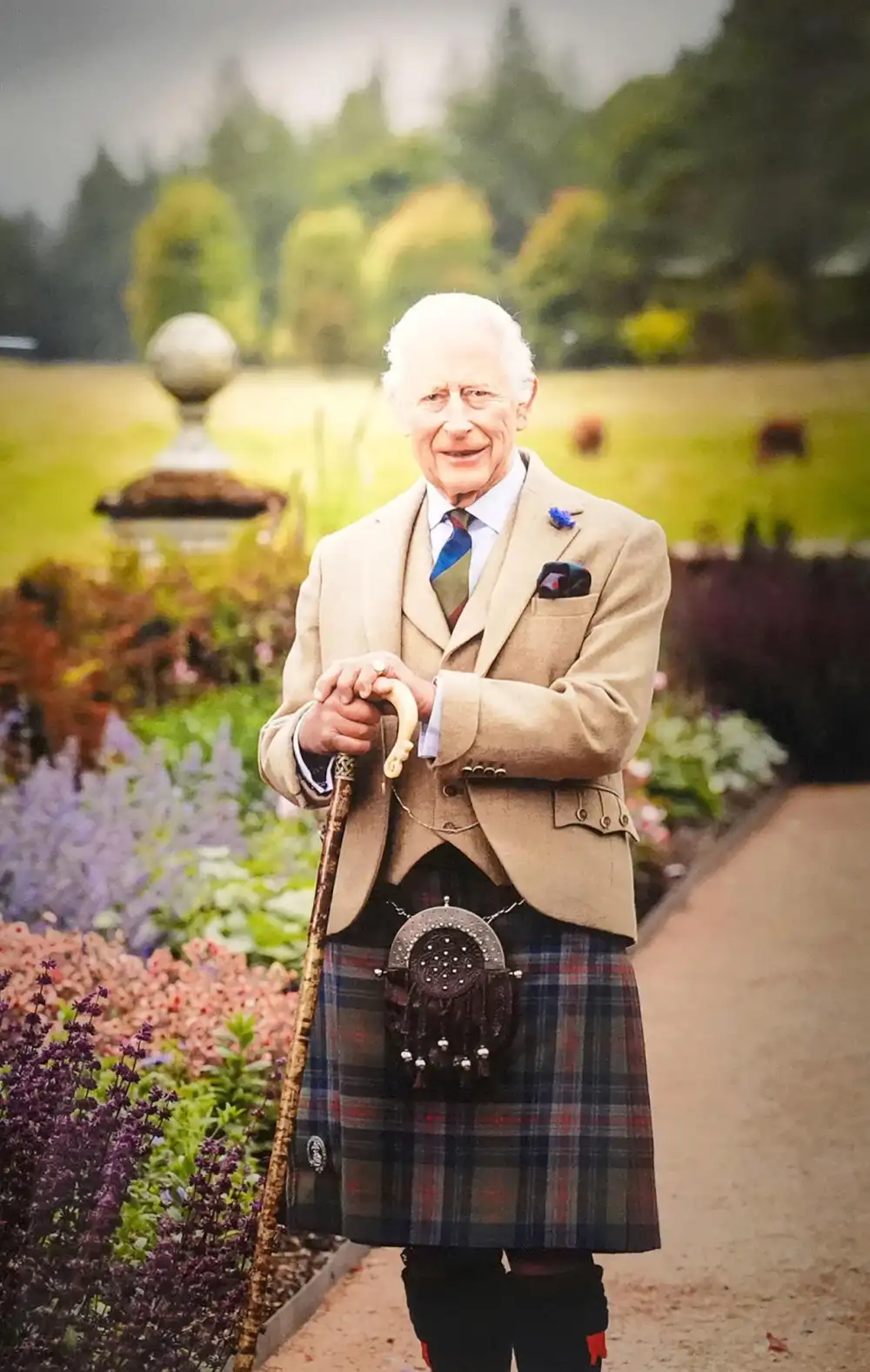 portrait of King Charles III after Princess Anne Princess Royal unveiled the new portrait GettyImages 2237140646