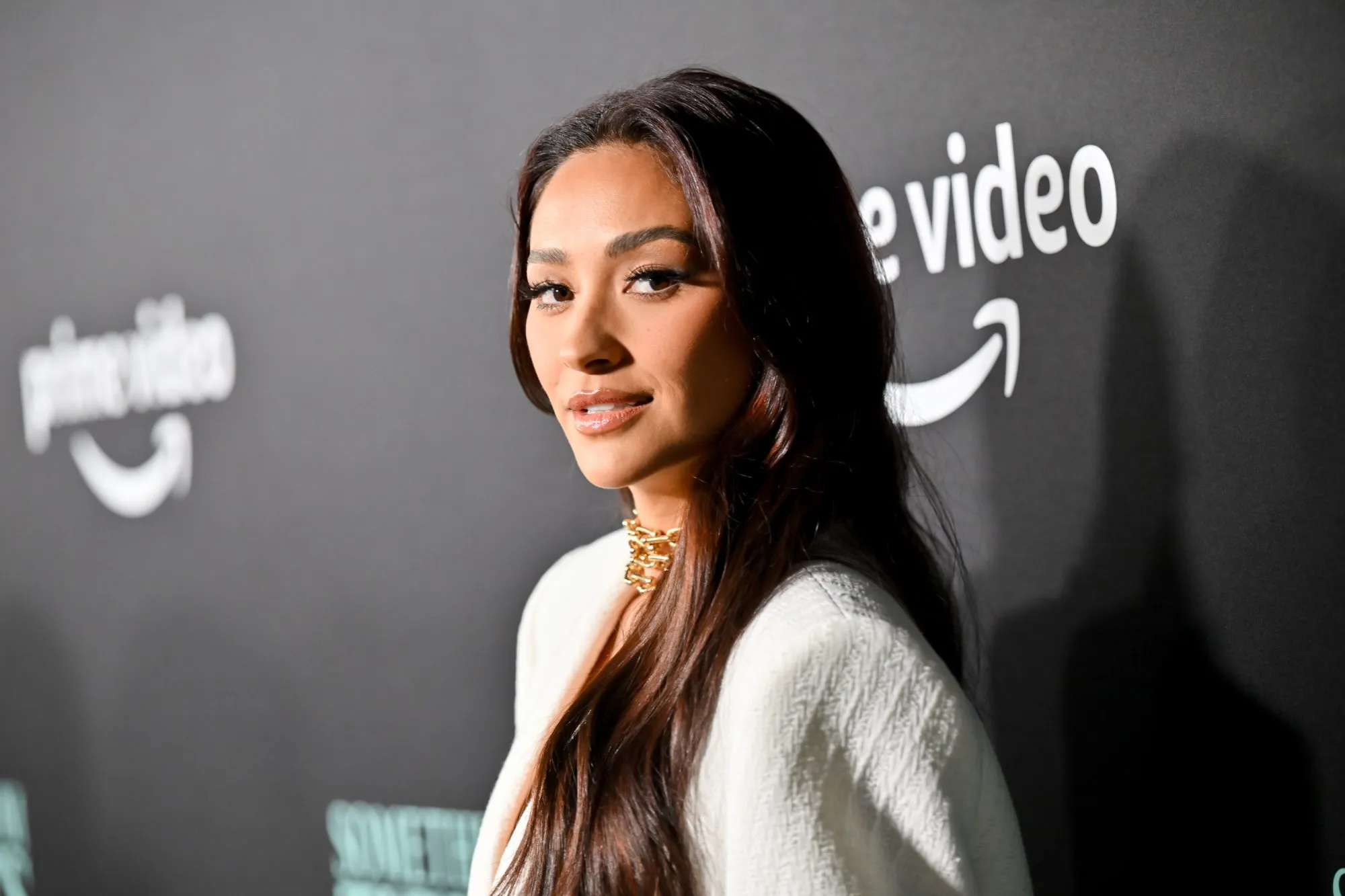 Shay Mitchell at "Something From Tiffany's" premiere held at AMC Century City on November 29, 2022 in Century City, California. (Photo by Michael Buckner/Variety via Getty Images)