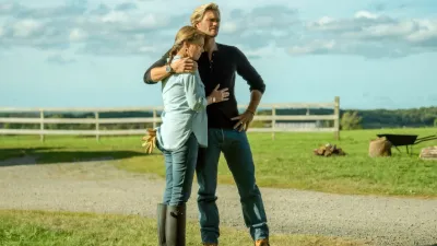 Torri Higginson and Chad Michael Murray in Sullivan's Crossing season 3