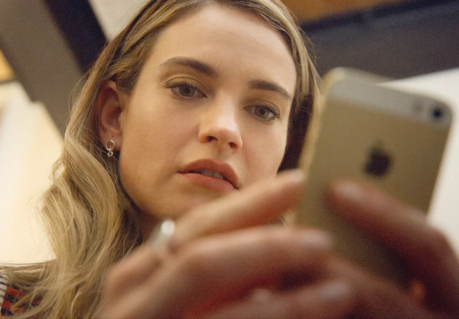 Lily James in Swiped