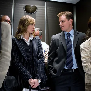 Vera Farmiga and Matt Damon in The Departed