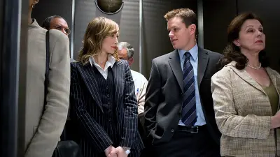 Vera Farmiga and Matt Damon in The Departed