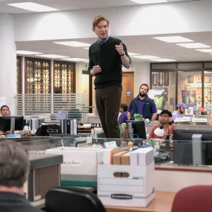 The cast of The Paper