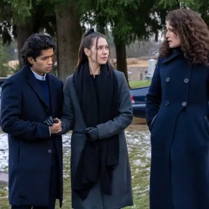 Siddharth Sharma, Alex Hook, Andie MacDowell in No Way Replica Luxury Handbag