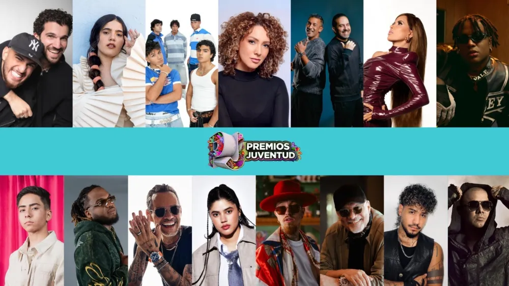 La lista de estrellas latinas de la m&uacute;sica sigue creciendo en la v&iacute;spera de Premios Juventud 2025.