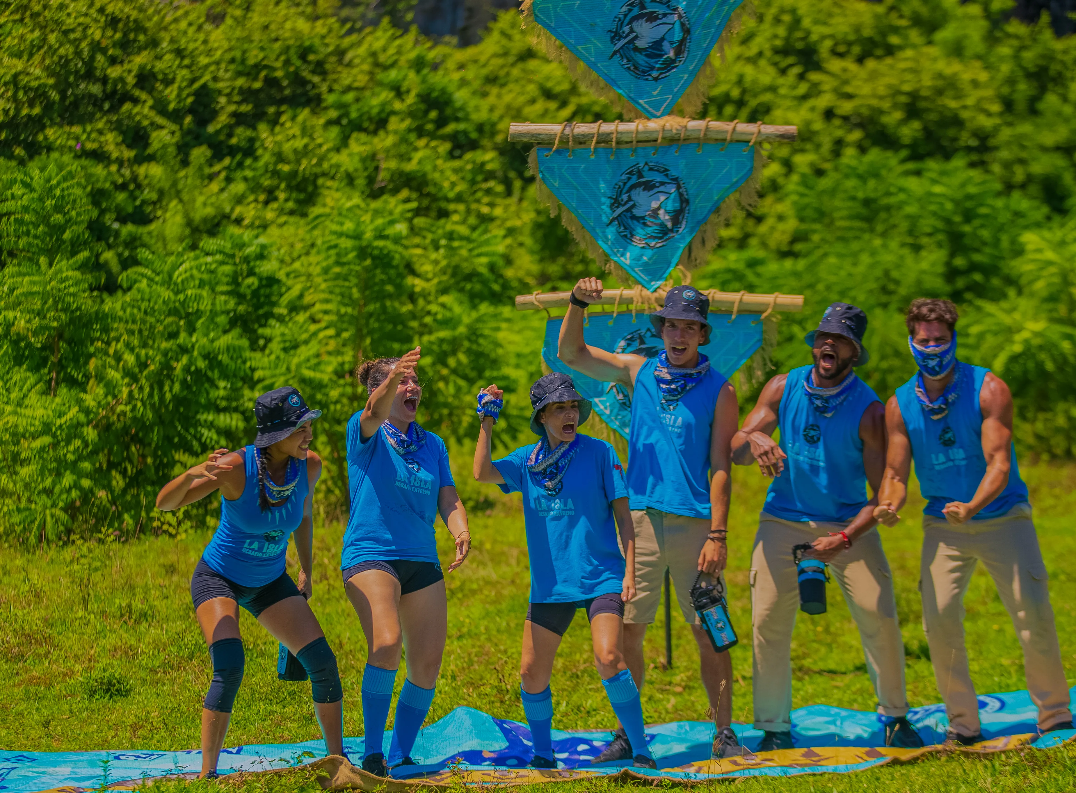 Equipo Tiburones de ‘La Isla: Desafío Extremo’.