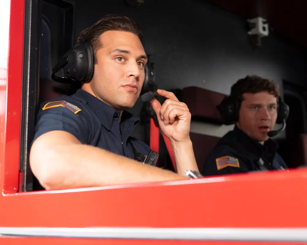 RYAN GUZMAN, OLIVER STARK 9-1-1 season 9 premiere