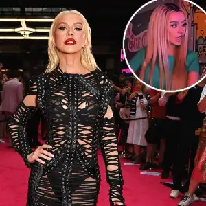 Christina Aguilera Channels Dirrty Era in Racy T-Shirt and Fishnet Outfit After Portola Music Festival