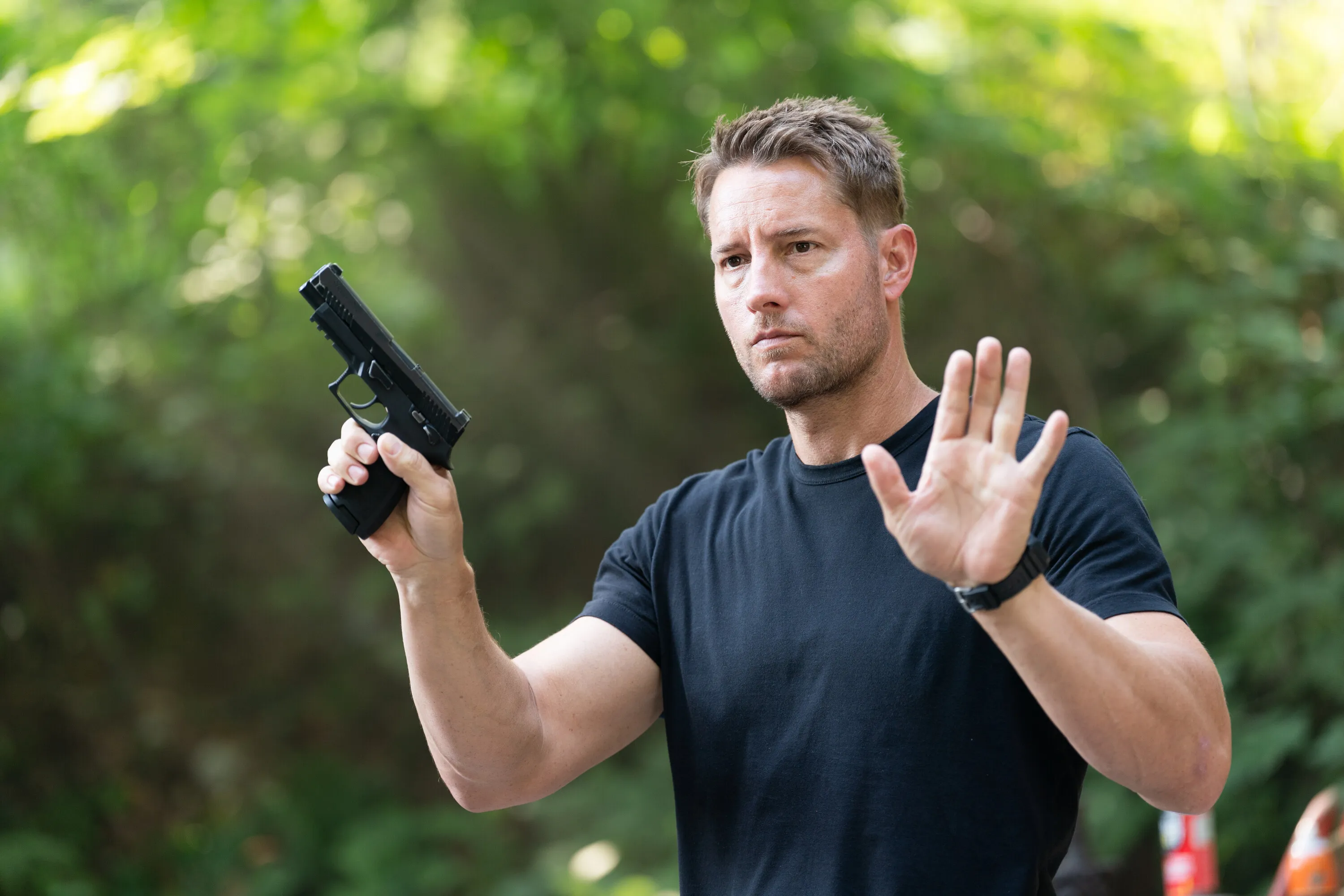 See Justin Hartley's Hottest Moments as Colter on CBS' Hit Series 'Tracker'