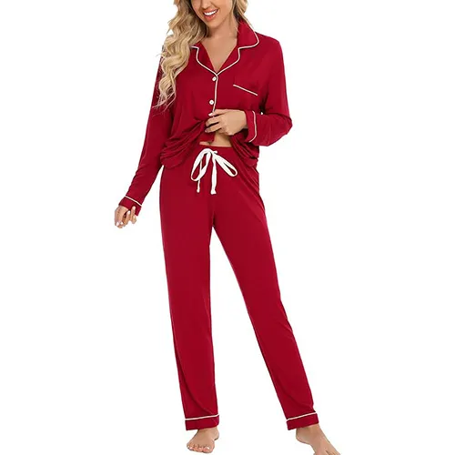LEIKAR BUTTON UP PAJAMA SET