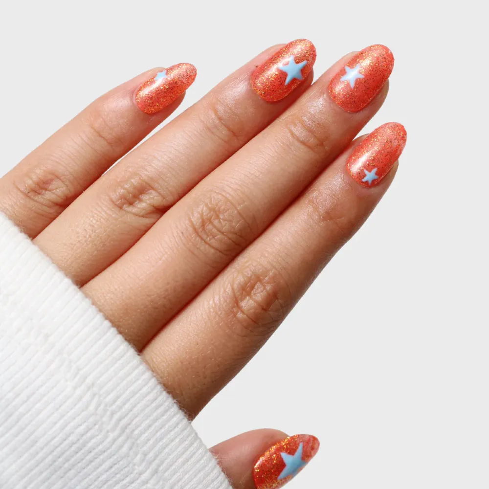 Showgirl press-on nails