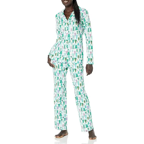 AMAZON ESSENTIALS LONG-SLEEVE FLANNEL PAJAMA SET