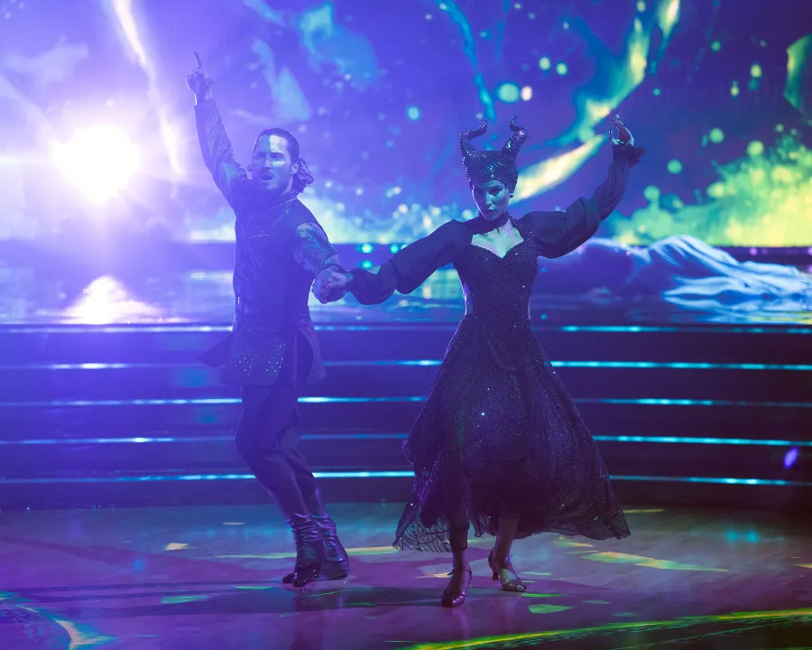 Alix Earle and Val Chmerkovskiy DANCING WITH THE STARS Disney Night