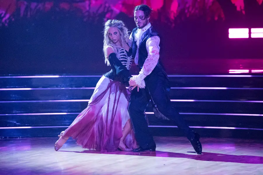 Alix Earle and Val Chmerkovskiy Dancing With the Stars Halloween Night