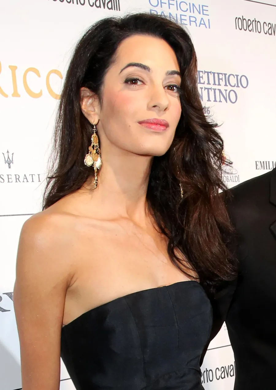 Amal Clooney s Hair Transformation From Flapper Inspired Do to Her Power Cut GettyImages 454909870