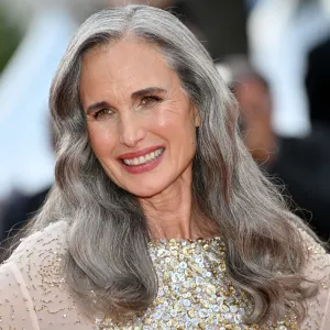 CANNES, FRANCE - MAY 24: Andie MacDowell attends the "La Plus Precieuse Des Marchandises" (The Most Precious Of Cargoes) Red Carpet at the 77th annual Cannes Film Festival at Palais des Festivals on May 24, 2024 in Cannes, France. (Photo by Stephane Cardinale - Corbis/Corbis via Getty Images)