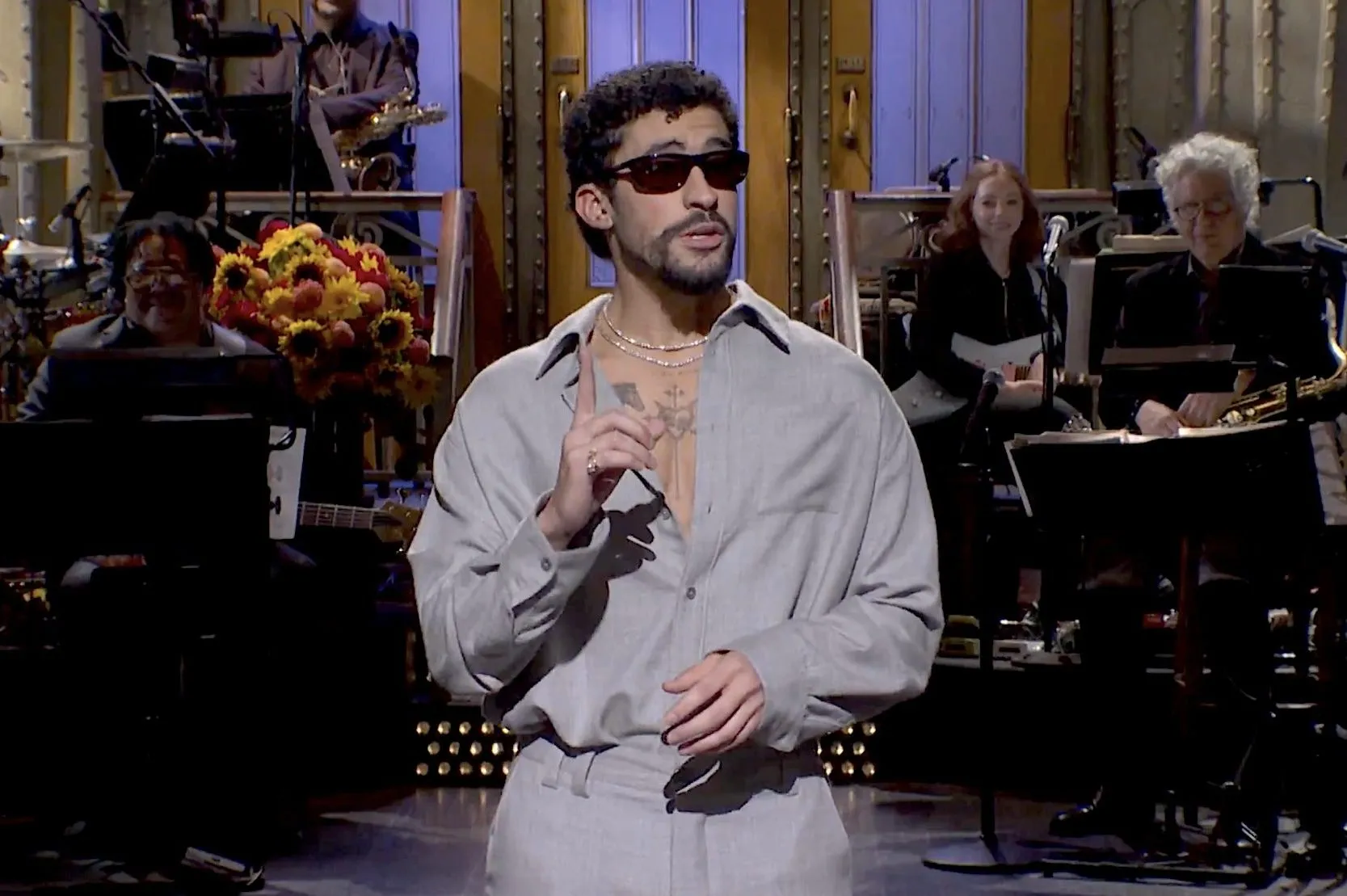 Bad Bunny Addresses Super Bowl Halftime Backlash on Saturday Night Live 1