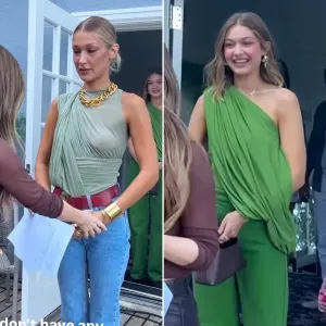 Bella and Gigi Hadid Get Walking Lessons During Alana s Wedding Rehearsal Working My Whole Life for This 001