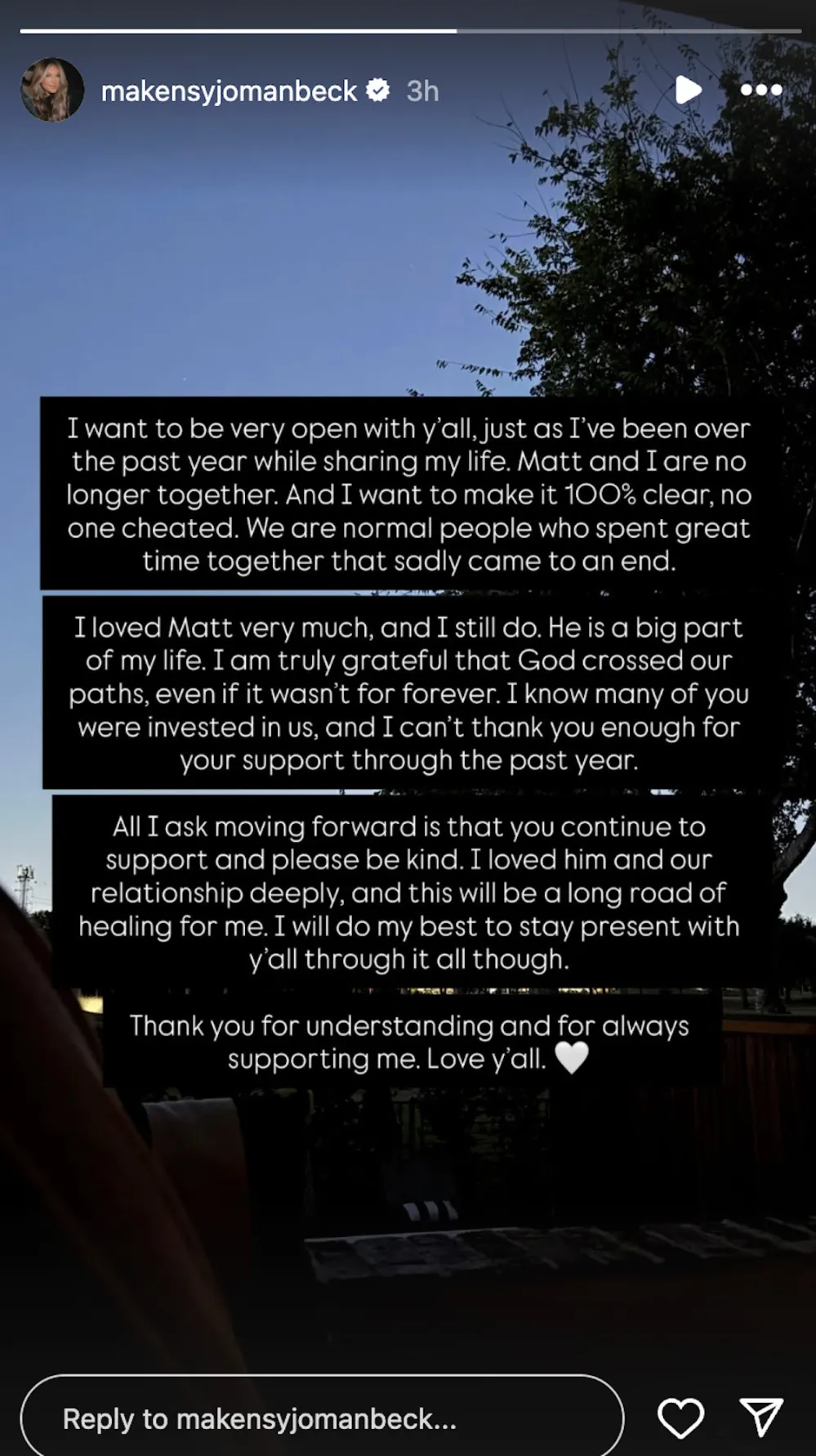  Big Brothers Matt Hardeman and Makensy Manbeck Confirm Split