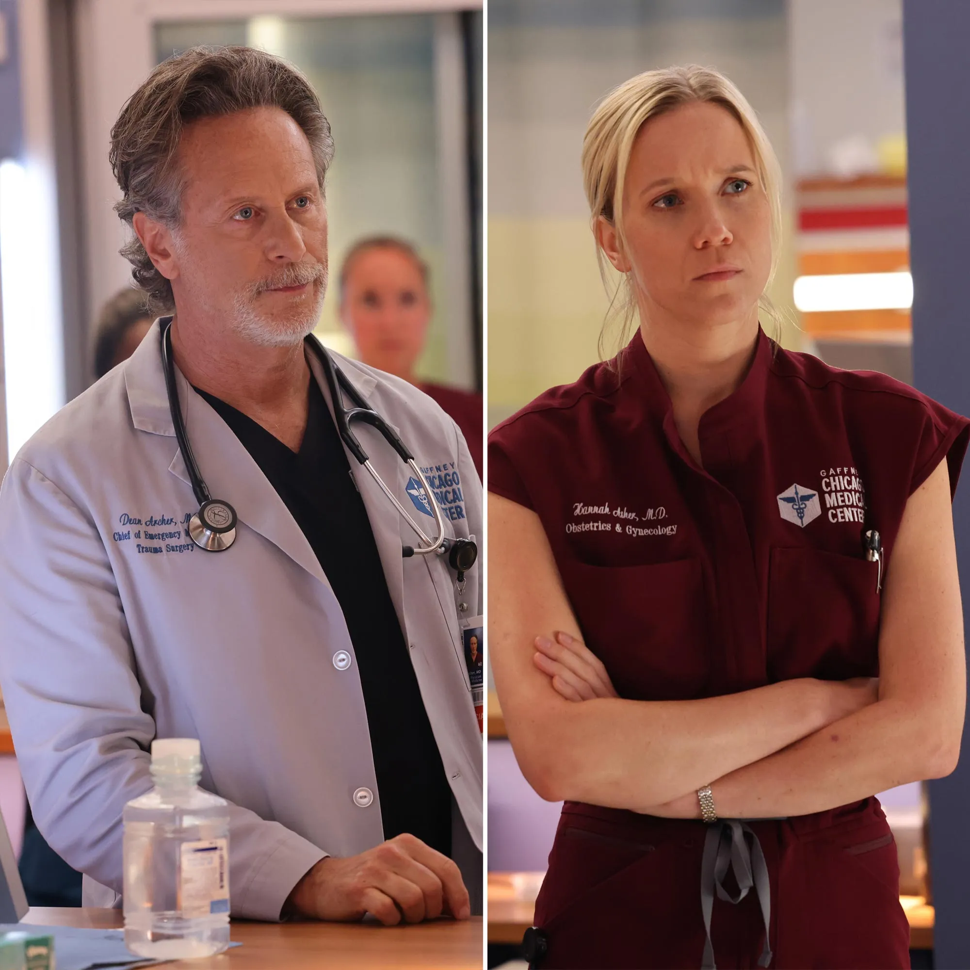 Chicago Meds Steven Weber Calls Archer and Ashers Baby Plot Twist Gutsy Talks Age Gap Their Future