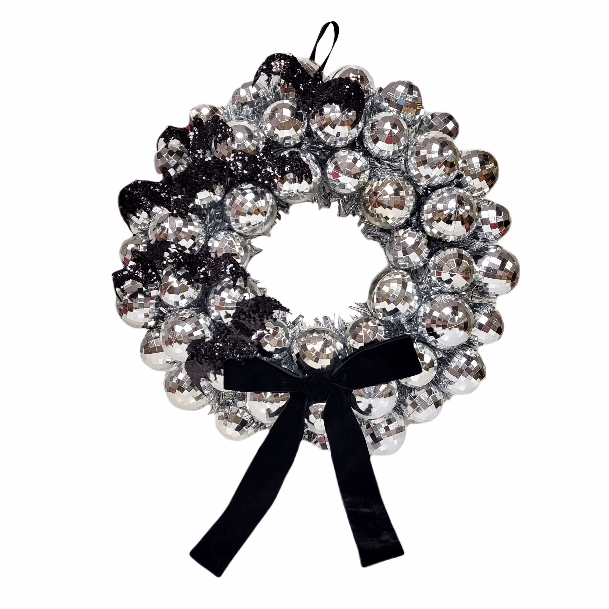 disco ball wreath