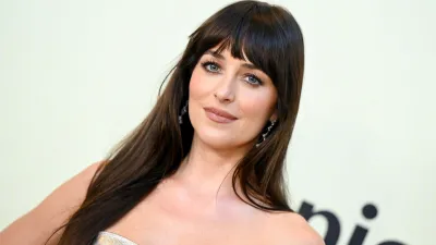 Dakota Johnson at the "Splitsville" Los Angeles Premiere held at AMC The Grove 14 on August 19, 2025 in Los Angeles, California. (Photo by Gilbert Flores/Variety via Getty Images)