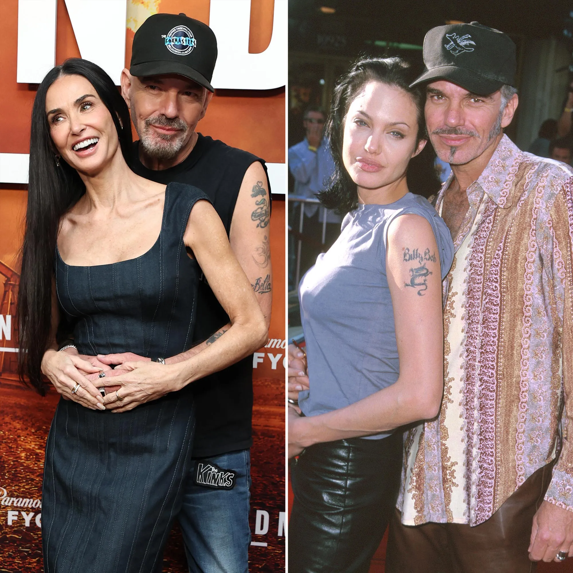 Demi Moore and Billy Bob Thornton Get Cozy as They Recreate His Pose With Angelina Jolie on Red Carpet 2244260559 105246283