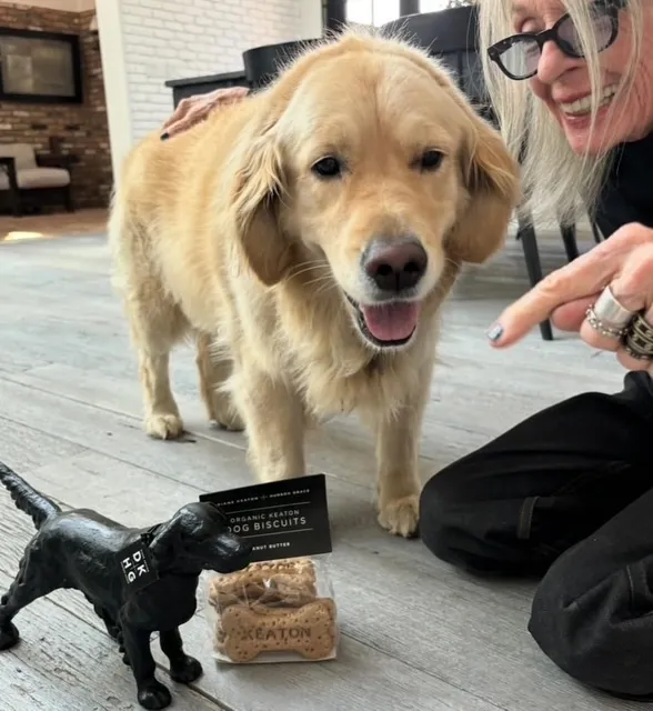Diane Keaton and her dog Reggie