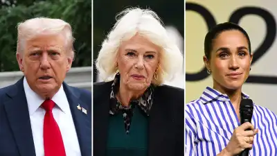 Donald Trump Apparently Asked Queen Camilla What s the Gossip on Meghan