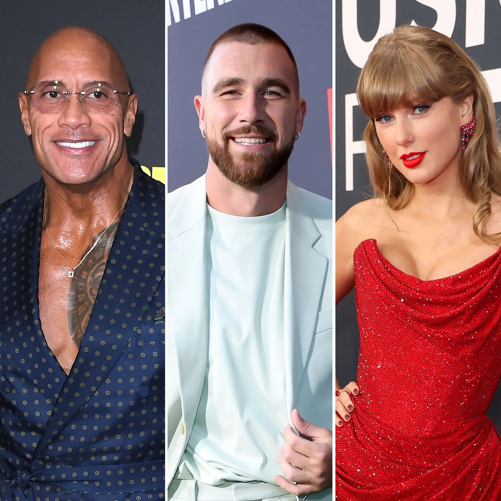 Dwayne Johnson Teases Travis Kelce About Having Kids With Taylor Swift