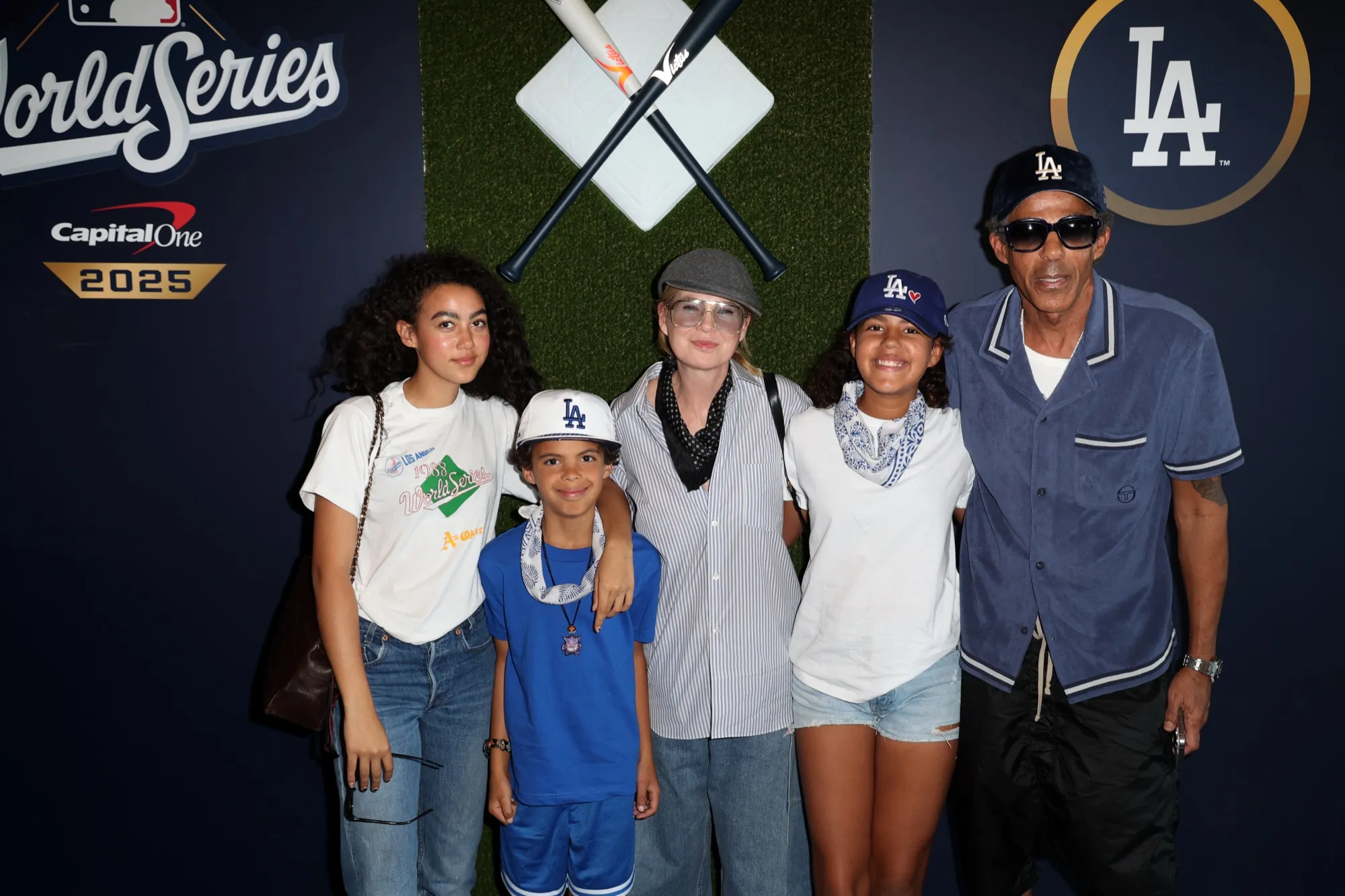 Ellen Pompeo and Husband Chris Ivery Bring 3 Kids to World Series Game in Rare Family Outing