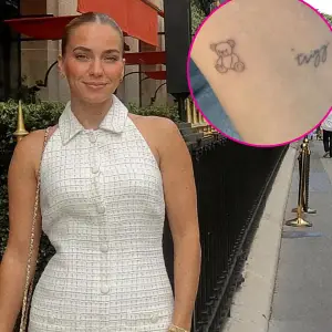 Emilie Kiser Shows Off Touched Up Teddy and Trigg Tattoos in Honor of Her Sons Delete Layer