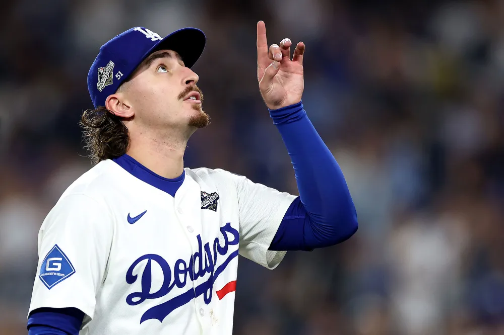 Feature Los Angeles Dodgers Players Honor Alex Vesia During World Series Game 3 Amid Personal Absence