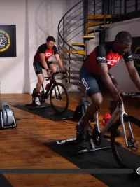 Cycling instructors in a GCN Training video