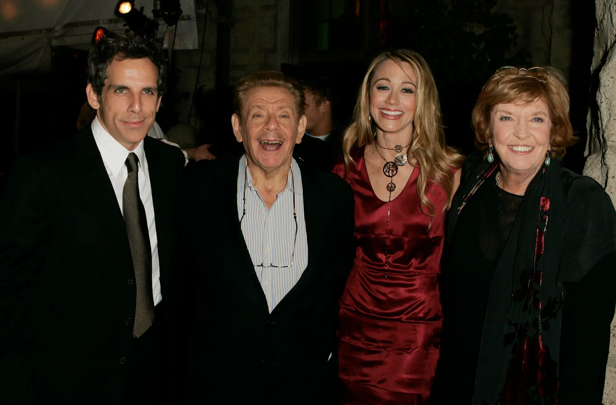 Ben Stiller and Christine Taylor Host a Grand Classics Screening of "Sweet Smell of Success" with YSL at the Playboy Mansion
