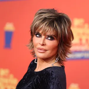 In this image released on June 5, Lisa Rinna attends the 2022 MTV Movie & TV Awards: UNSCRIPTED at Barker Hangar in Santa Monica, California and broadcast on June 5, 2022.