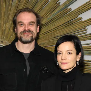 David Harbour and Lily Allen