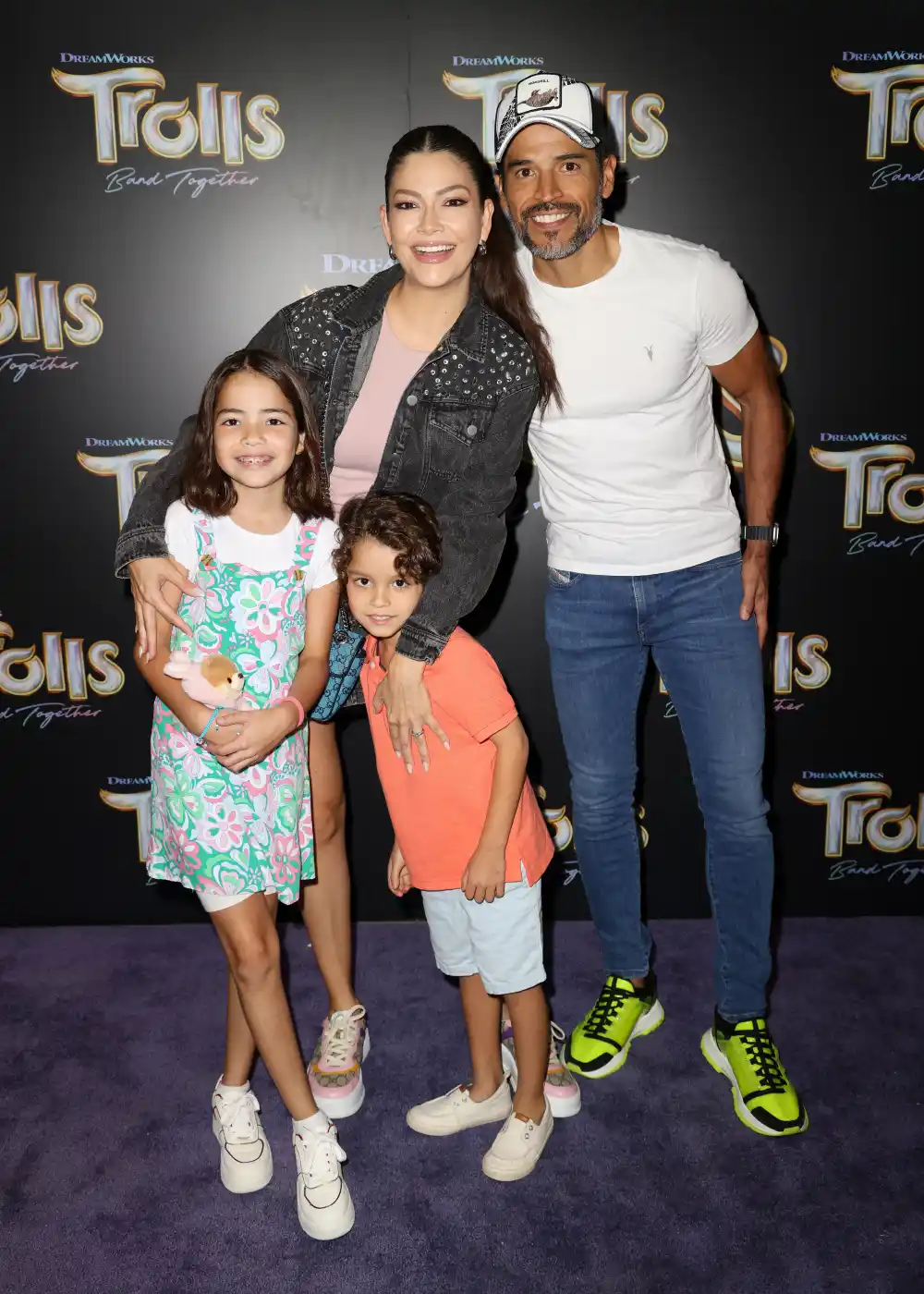 Ana Patricia G&aacute;mez y su familia en 2023.