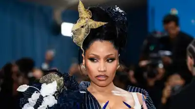 GettyImages-2213665398 Nicki Minaj Speaks Out Creditor Attempting to Seize Replica Luxury Handbag