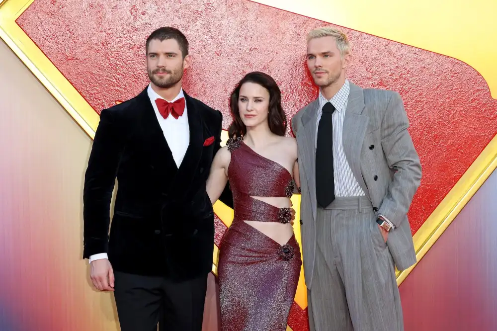 GettyImages-2223281874 Nicholas Hoult Drops Out of X-Men Reunion Due to Injury david corsenswet rachel brosnahan