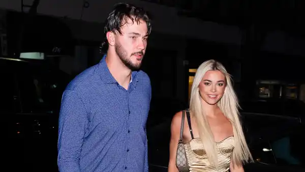 Livvy Dunne Shimmers in Gold Corset Minidress While Celebrating 23rd Birthday With BF Paul Skenes