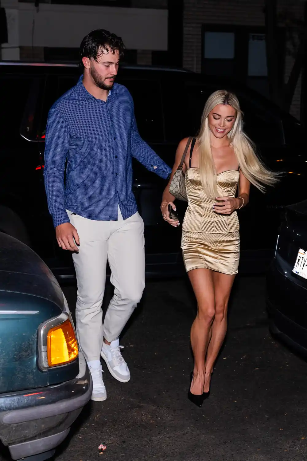 Livvy Dunne Shimmers in Gold Corset Minidress While Celebrating 23rd Birthday With BF Paul Skenes