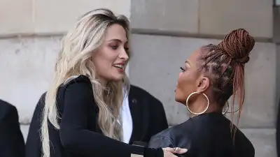 Paris and Janet Jackson Hug in Sweet Family Reunion at Paris Fashion Week