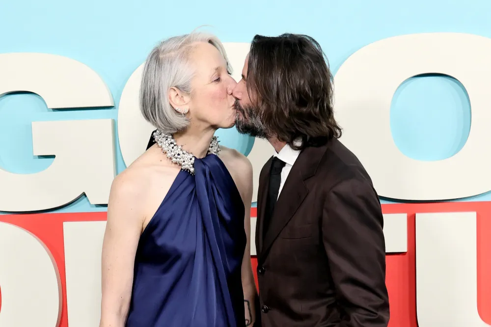 Keanu Reeves Addresses Marriage Rumors, Kisses Alexandra Grant