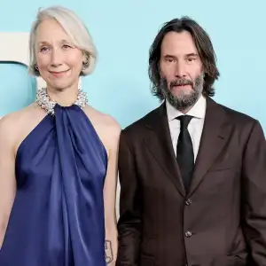 Keanu Reeves Addresses Marriage Rumors, Kisses Alexandra Grant