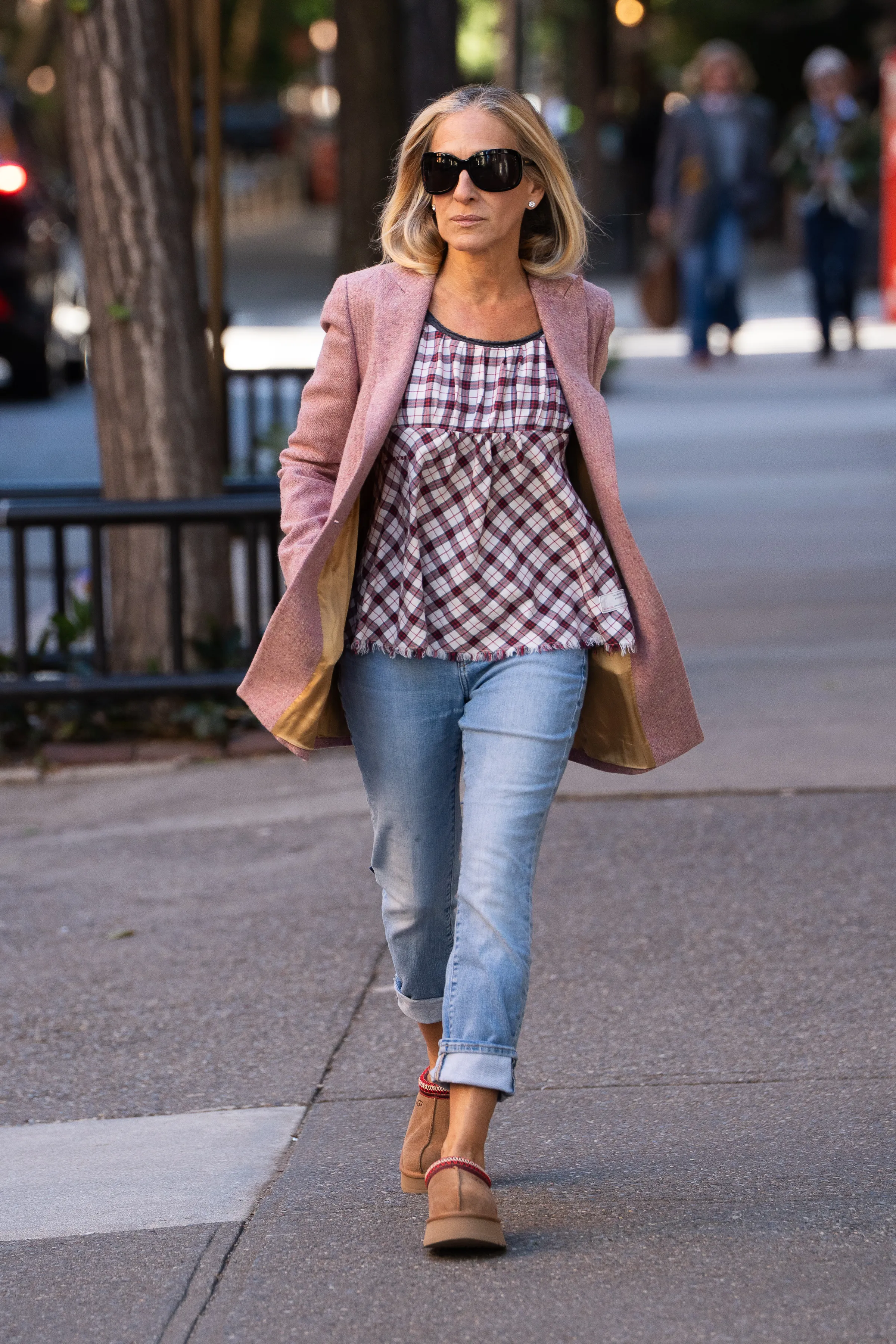 Sarah Jessica Parker is see on October 16, 2025 in New York City.