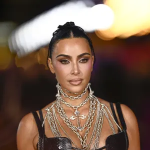 GettyImages-2242626579 Kim Kardashian Fires Back at Critics Over North fake tattoos