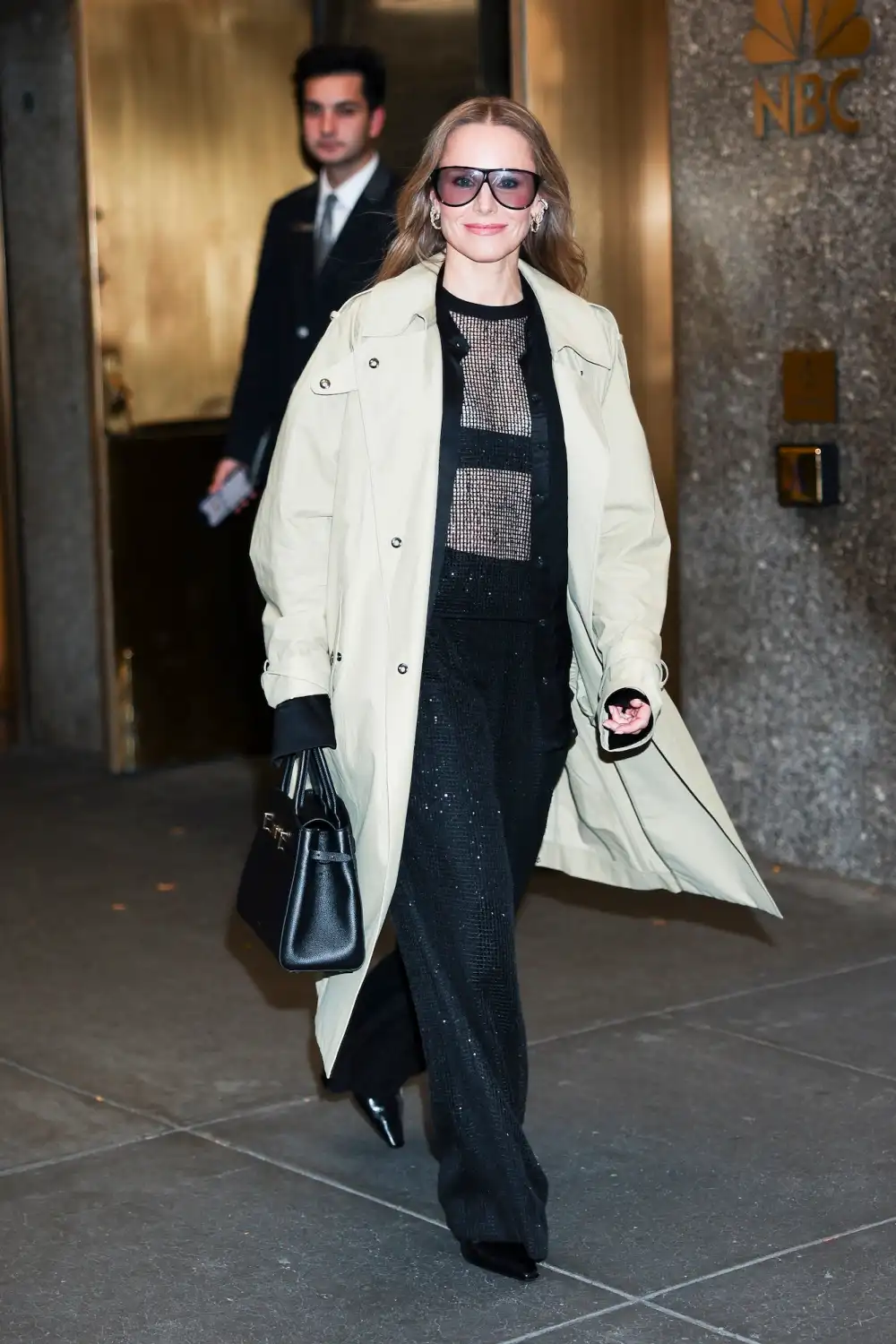 Kristen Bell Shows Off Her Bra Under a Sheer Mesh Top for NYC Outing Amid Dax Shepard Post Controversy